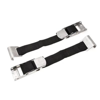 China New Product 2 Inch 50mm Stainless Steel Cargo Check Over Center Buckle Packing Strap Buckle Tie Down Trailer Straps for sale