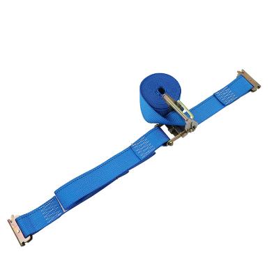 China Cargo Contral 2inch 50mm Logistics 4400LBs Link Strap Heavy Duty Spring E-mount E-Track Ratchet Down Straps for sale