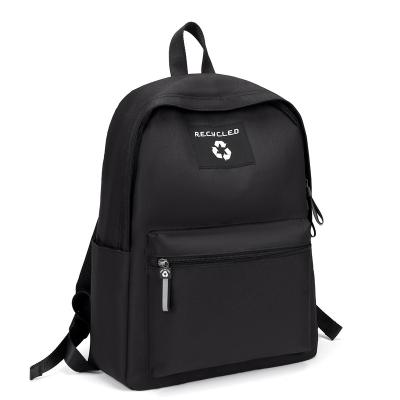 China Wholesale custom black backpack men and women waterproof fabric backpack for sale