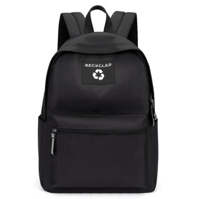 China Wholesale custom black backpack men and women waterproof fabric backpack for sale