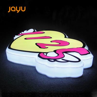 China Custom Outdoor Frontlit Factory 3D Led Lighted Box Letters Pizza Shop Name Signs Acrylic 3D Shop Sign for sale