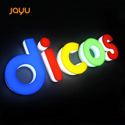 China Frontlit Colorful Acrylic Channel Letters For Store Logo RGB Outdoor Illuminated Acrylic Letter Signage for sale