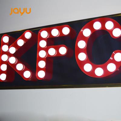 China Rusty / Paint Color Marquee Letters Illuminated LED Bulb Word Advertising Word Door Sign Advertising Illuminated Personality Word for sale