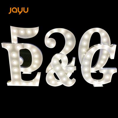 China Rusty / Paint Color Marquee Letters Light Bulb Word Party Shopping Mall Advertising Door Sign Creative Illuminated Bar KTV LED Word for sale