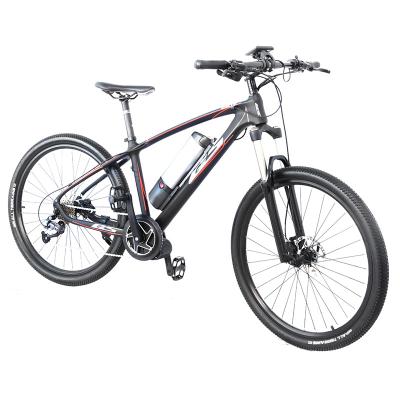 China 36V 750W 26 inch Electric Mountain Bike 750W bafang Mid Drive motor Powerful Electric Mountain Bike carbon fiber body MTB for sale