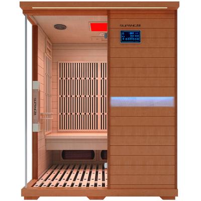 China Pine Red Modern Person Snow Sauna Control Panel Computer Far Infrared Indoor 4 Piece for sale