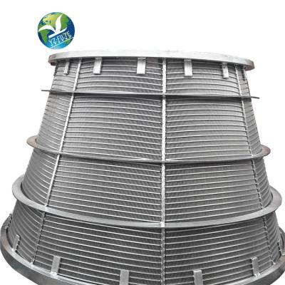 China Building Material Stores Screen Sieve Metal Mesh Stainless Steel Filter Wedge Centrifugal Wire Basket for sale