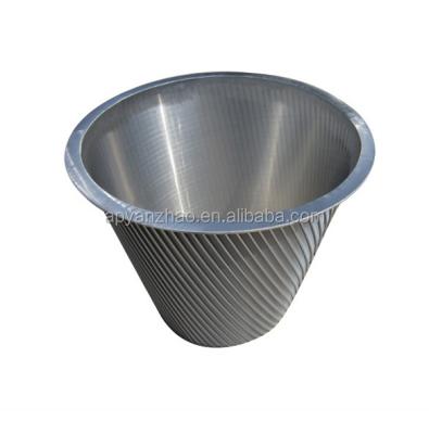 China Twill Weave Mine Sieve Basket Sieve V Shaped Basket for sale