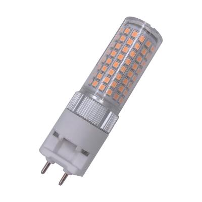 China Residential sky plant dimmable led g12 16w with cover 110-130v 220-240V 30x103mm ceramic corn flood light bulb lamps CE rohs ra>80 pf>0.9 for sale