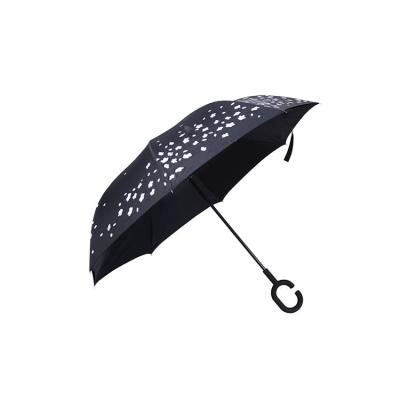 China Free Sample China Factory C CLASSIC Handle Inside Outside Umbrella Reverse Umbrella Color Change Umbrella for sale