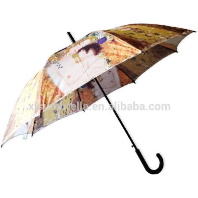 China Japanese Style Hanging Heat Transfer Customized Simple And Cheap Straight Umbrella Printed for sale