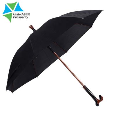 China Modern Waterproof Automatic Open Straight Stick Promotional Walking Stick Umbrella Custom Logo for sale