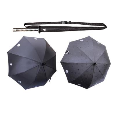 China Morden Filigree Katana Sword Luxury Super Cool Umbrella For Samurai for sale