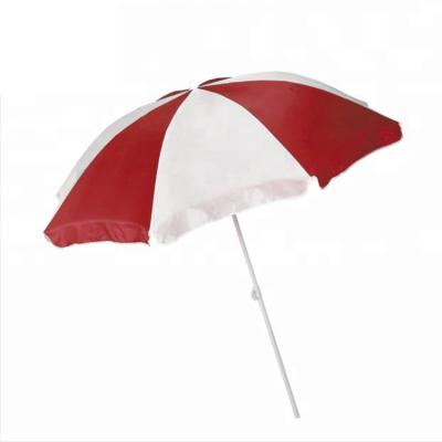 China New Modern Popular Beach Umbrella Sun Stripe Blue And White Umbrellas Wholesale for sale