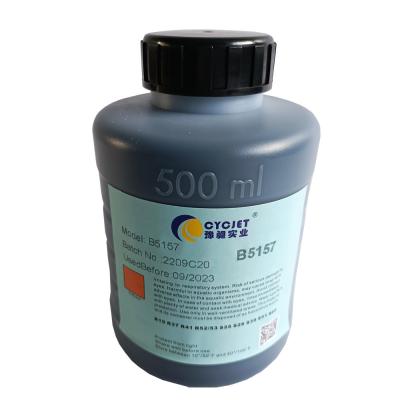 China CYCJET B5157 Industrial Inkjet Printer Inks CIJ Black Ink 500ml Bottle for sale