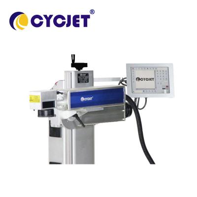 Cina CYCJET LF100F Fiber Fly Laser Marking Machine For Metal / Pipes 100W in vendita