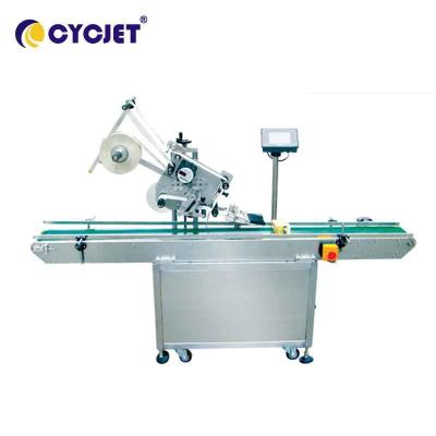 China Máquina de etiquetas Mark Square Bottle Labeling Machine da etiqueta de CYCJET para a etiqueta da etiqueta dos sacos de plástico à venda