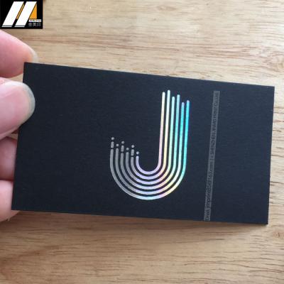 China Advertising high quality uncoated luxury triple card black and white duplex business card for sale