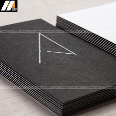 China Advertising Production Top Quality Professional Black White Duplex Business Card for sale