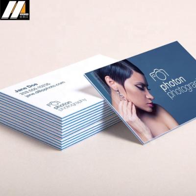 China Spread High Quality 400gsm Card Foil Stamping Photography Business Card for sale