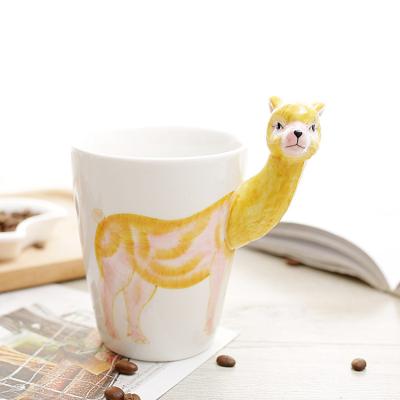 China Viable hot sale 3d products 3d mug cartoon sheep shape coffee mugs for cups for sale