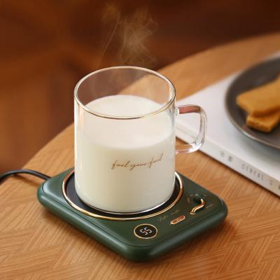 China 55 Degree Thermostat Viable Modern Coffee Mug With Warmer Pink Tray Coffee Mug Smart Heater Coffee Mug With Heater Mug Warmer for sale