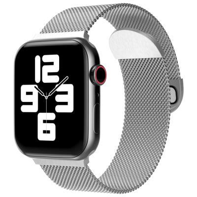 China ESEEKGO Smartwatch Custom Stainless Steel Loop Band Watch Band Stainless Steel Milanese Solo Metal For Apple Iwatch for sale