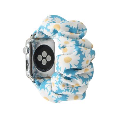 China ESEEKGO Fabric Scrunchies Applewatch Elastic I Watch Scrunchies Watch Band 38mm 42mm For Apple Iwatch for sale