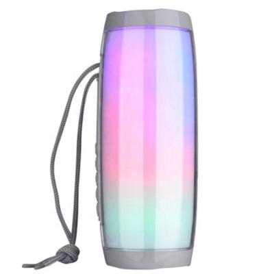 China Portable Outdoor Super Bass Loudspeaker FM Radio Speakers TG157 Light Phone Bluetooths LED Wireless Speakers for sale