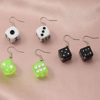 China New Fashion CLASSIC Creative Fun Clear Color Plastic Cut Out Earrings 3 Pairs Sets Wholesale for sale