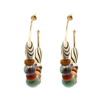 China CLASSIC creative handmade beaded personality wild celebrities of earrings with the same temperament earrings for sale