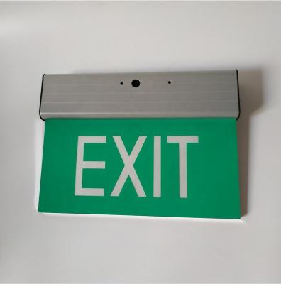 China Rechargeable Building Emergency Sign Light 3.6W Ni-Cd 4.8V AA600mAh Aluminum Acrylic Emergency Exit Light Runway Edge Beacon Led Sign for sale