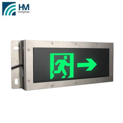 China L465*W39*H145 mm HOGNMAO IP65 Emergency Exit Sign Light For Waterproof Tunnel Exit Sign for sale