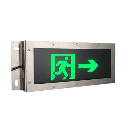 China L465*W39*H145 MM HONGMAO Factory Price Battery Operated IP65 Tunnel Led Exit Sign Emergency Solar Light for sale