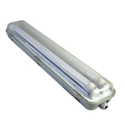 China Warehouse 0.6m double high transmittance CE approval led linear waterproof triproof cover light housing shell for sale