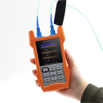 China Multi Function Fiber Optic Cable Light Tester AOF500 With SC / PC Connector for sale