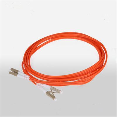 China Fiber Optic Patch Cord LC-PC OM1 Patch Cable MM DX 62.5/125um Orange Jumper for sale