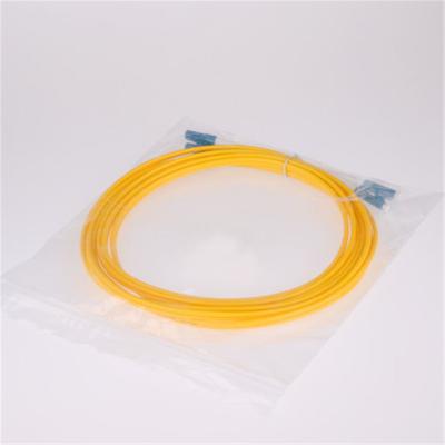 China LC/LC Single Mode Dual Core Fiber Optic Patch Cord 3m LC/LC Connector Patch Jumper Cable for sale