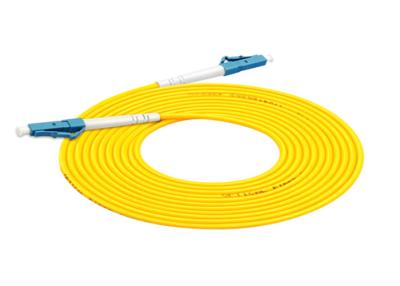 China LC UPC LC UPC Fiber Optic Jumper 3M Single Mode Fiber Patch Cord Durable for sale