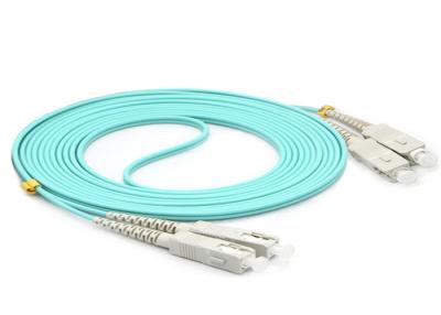 China OM3 Multimode Fiber Optic Patch Cables , High Durability SC SC Patch Cord for sale