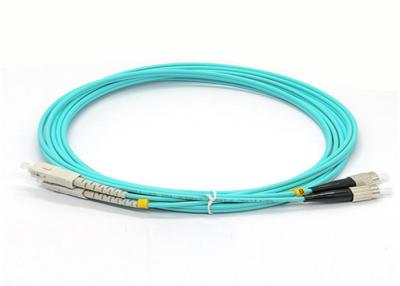 China Cordón de remiendo multi de la fibra del duplex del modo del cable del remiendo de la fibra óptica del SC FC OM3 3M en venta