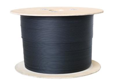 China 2 Core FTTH Fiber Optic Drop Cable Single Mode Black Color Patch Cord for sale