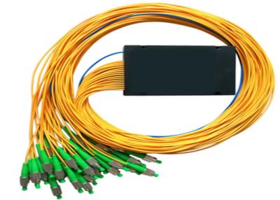 China CATV FTTH FTTX ABS PLC Splitter FC APC 1x64 1m 2.0mm Single Mode Fiber Splitter for sale