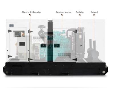 China Powered by Korea engine 240KW doosan diesel generator water cooled electric genset 300kva for sale NPD300KVA for sale