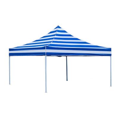 China Outdoor Waterproof Striped Canopy Tent Outdoor Garden Gazebo With Thicken Metal Frame for sale