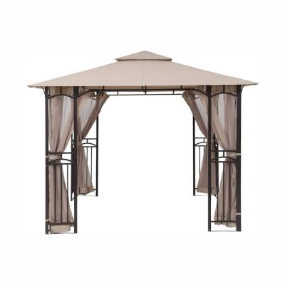 China Outdoor Outdoor Gazebo Tent Pop Up Luxury Backyard Garden Gazebo With Mosquito Netting for sale