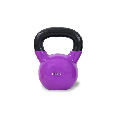 China Weightllfting Wholesale Plastic Kettlebell Weightlifting Painted Cast Iron Kettlebell Vinyl Coated Kettlebell for sale