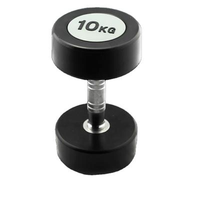 China Good Manufacturer Wholesale Comercial Gym Dumbbell Universal Rubber Dumbbell Fixed Rubber Dumbbell for sale