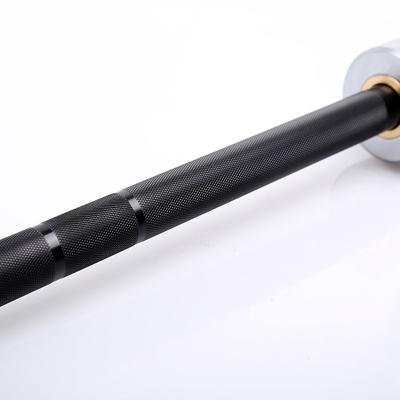 China Black Barbell Barbell Alloy Steel Zinc Chrome Barbells Weightlifting Hard Bar for sale