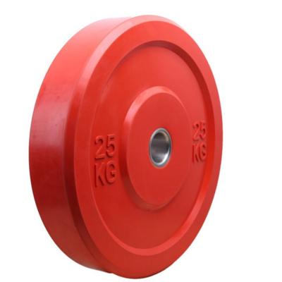 China Universal High Quality Free Weight Plate Gym Weight Plate Colorful Bumper Rubber for sale